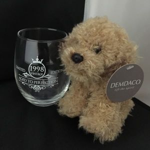 Demdaco Lift the Spirit Dog w/Ltd Ed.1998 GlassNWT
